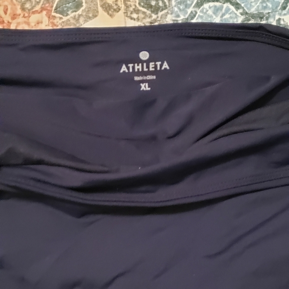 Athleta Tidal Swim skirt XL Dress Blue navy - Picture 3 of 4